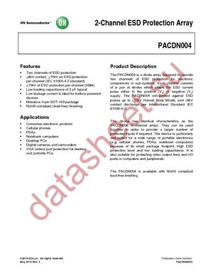 PACDN004SR datasheet  